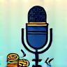 Illustration of coins and microphone, representing monetization